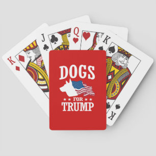 BARAJA DE CARTAS PERROS PARA TRUMP