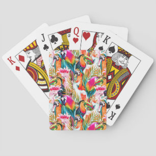 Baraja De Cartas Perros y hojas de palma