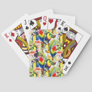 Baraja De Cartas Perros Y Hojas De Palma