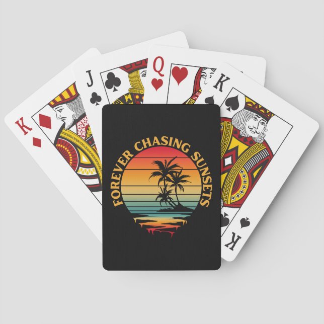 BARAJA DE CARTAS PERSEGUIR SIEMPRE ATARDECERES   (Reverso)