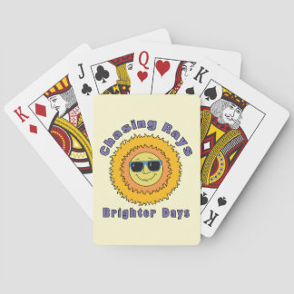 Baraja De Cartas Persiguiendo Rayos