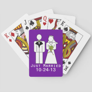 Baraja De Cartas Persoanlizado recién casado