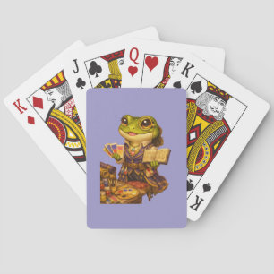 Baraja De Cartas Personaje de Rana Diseñadora de Reinos