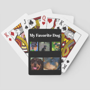 Baraja De Cartas Personaliza 5 fotos y perro Mascota de texto