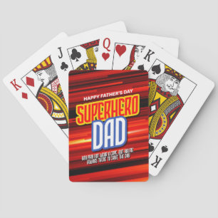 Baraja De Cartas Personaliza a SuperHero Dad