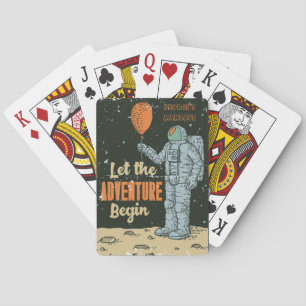 Baraja De Cartas Personaliza Astronauta Que Comience La Aventura