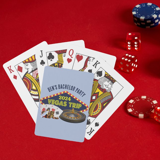 Baraja De Cartas Personalizable Bachelor Party Las Vegas Trip Casin (Subido por el creador)