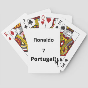 Baraja De Cartas Personalizable de jugador de fútbol de Portugal