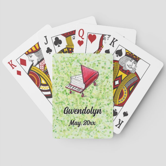 Baraja De Cartas Personalizable de tarjetas de juego Spring Melody  (Reverso)