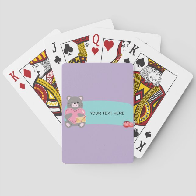 BARAJA DE CARTAS PERSONALIZABLE DEL OSO (Reverso)