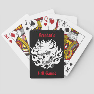 Baraja De Cartas Personalizable Demonio en llamas