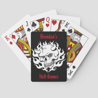 Baraja De Cartas Personalizable Demonio en llamas