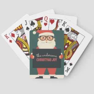 Baraja De Cartas Personalizable Feliz Santa