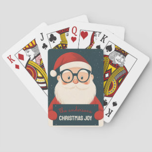 Baraja De Cartas Personalizable Feliz Santa