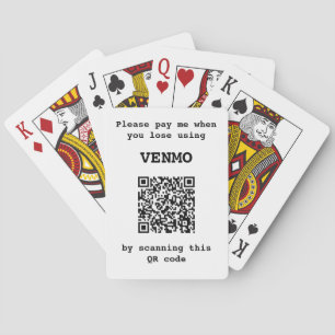 Baraja De Cartas Personalizable gracioso Tres líneas texto Un códig