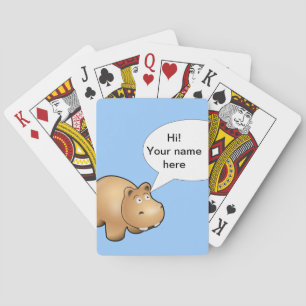 Baraja De Cartas personalizable hippo personalizado completo