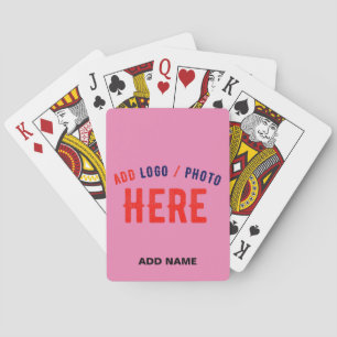 BARAJA DE CARTAS PERSONALIZABLE MODERNO ESTILO ROSA VERIFICADA MARC