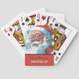 Baraja De Cartas Personalizable Santa Ilustracion