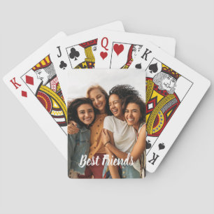 Baraja De Cartas Personalización de la foto Mejores amigos