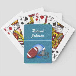 Baraja De Cartas Personalización del casco del futbol y jugador con