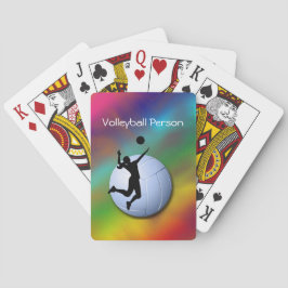 Baraja De Cartas Personalización del jugador femenino de voleibol y