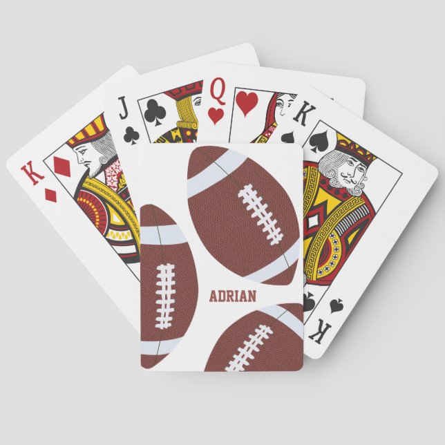 Baraja De Cartas Personalizada la gridiron Ball de fútbol americano (Reverso)