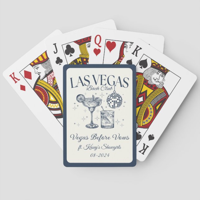 Baraja De Cartas Personalizada la personalizado Bachelorette Party  (Reverso)