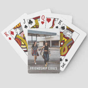 Baraja De Cartas Personalizado amigo fotografía meme objetivos de a