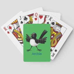 Baraja De Cartas Personalizado australiano Willie Wagtail personali