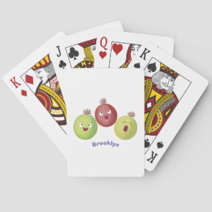 Baraja De Cartas Personalizado cantante de trío de gooseberry
