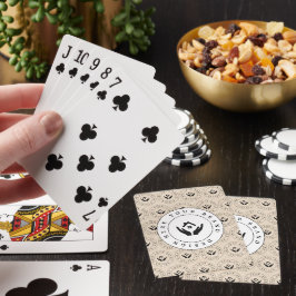 Baraja De Cartas Personalizado Classic Business Logo & QR Code