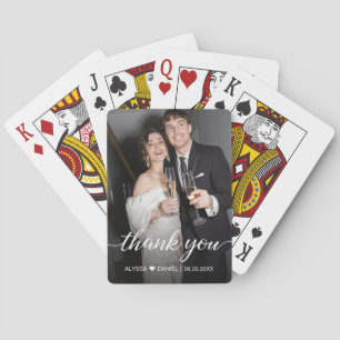 Baraja De Cartas Personalizado Compromiso Boda de fotos Gracias gui