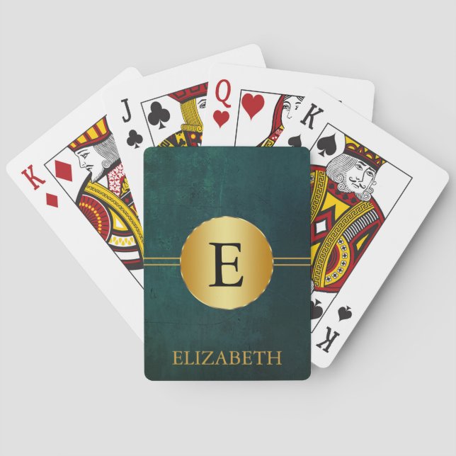 Baraja De Cartas Personalizado con Monograma (Reverso)
