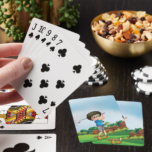 Baraja De Cartas Personalizado Cuidad Golf Fun Golf Lover Design