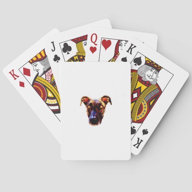 Baraja De Cartas Personalizado de AbetheDog (Reverso)