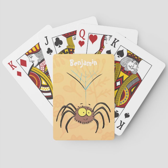Baraja De Cartas Personalizado de araña suave y adorable