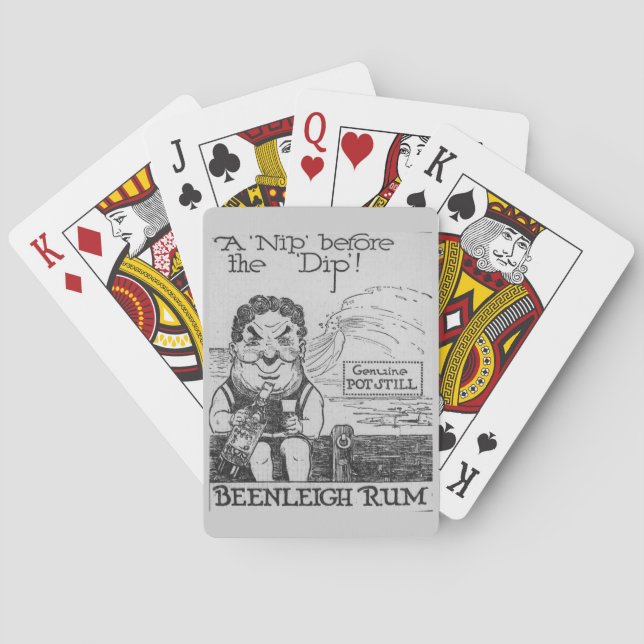 Baraja De Cartas Personalizado de Booze de época (Reverso)