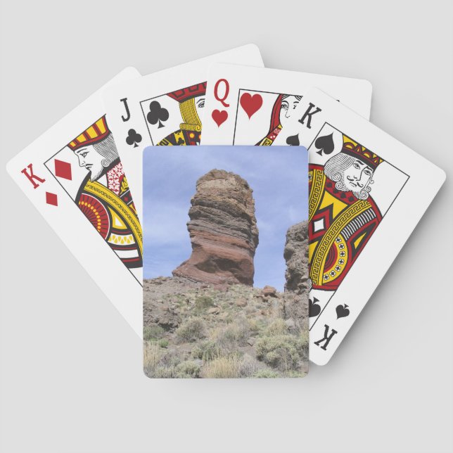 Baraja De Cartas Personalizado de El Teide jugando (Reverso)