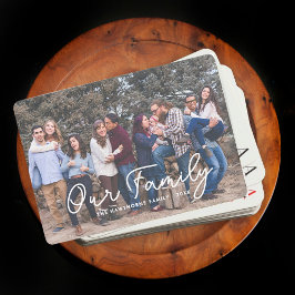 Baraja De Cartas Personalizado de fotos completo de la tipografía d