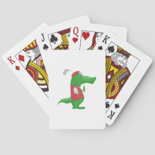 Baraja De Cartas Personalizado de golf de cocodrilo