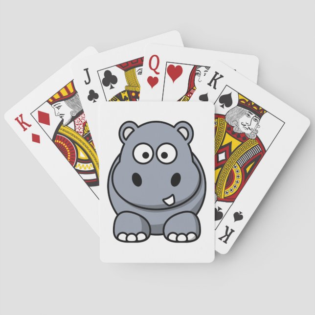 Baraja De Cartas Personalizado de Hippo (Reverso)