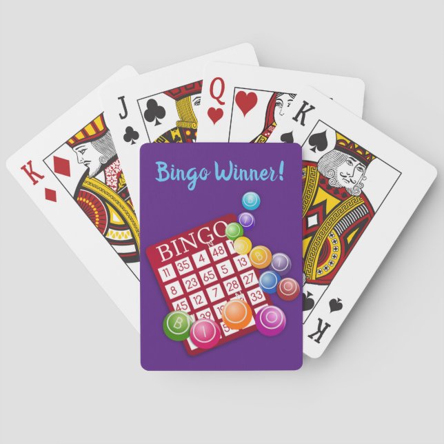 Baraja De Cartas Personalizado de jugadores de bingo de diverso tex (Reverso)