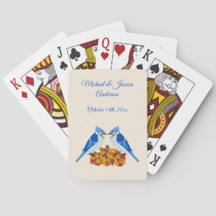 Baraja De Cartas Personalizado de la boda de la caída de los gritos