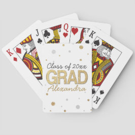 Baraja De Cartas Personalizado de la fiesta de graduación del