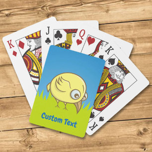 Baraja De Cartas Personalizado de pájaro amarillo