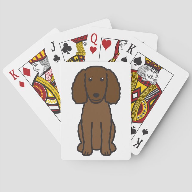 Baraja De Cartas Personalizado de Perro Español de Agua Americana (Reverso)