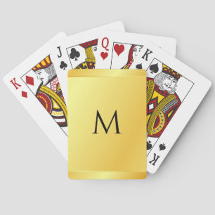 Baraja De Cartas Personalizado de plantilla de aspecto metálico fal