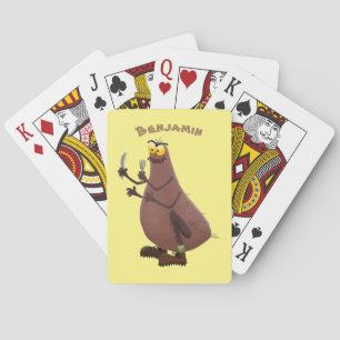 Baraja De Cartas Personalizado de pulgas fea hambrienta