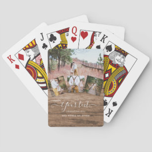 Baraja De Cartas Personalizado de regalo de COLLAGE DE FOTOS ruso ú