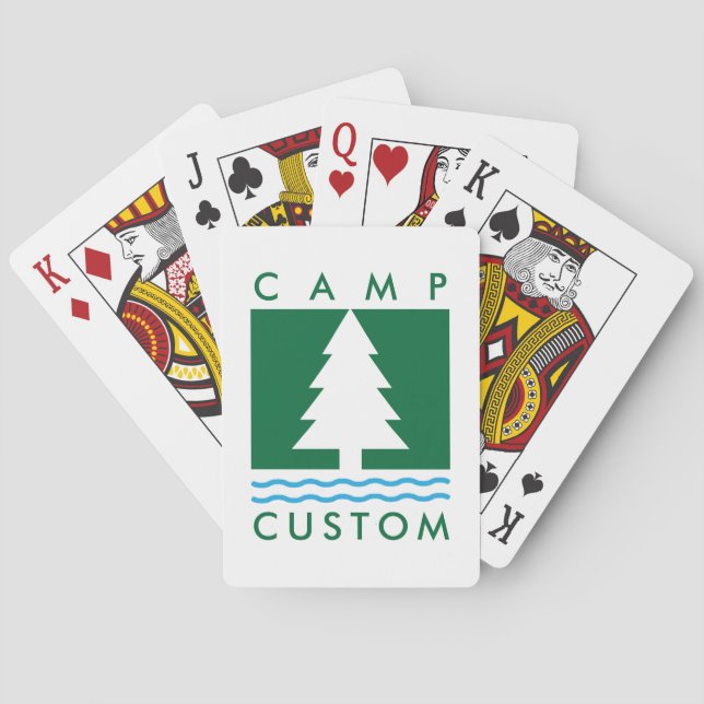 Baraja De Cartas Personalizado del campamento (Reverso)